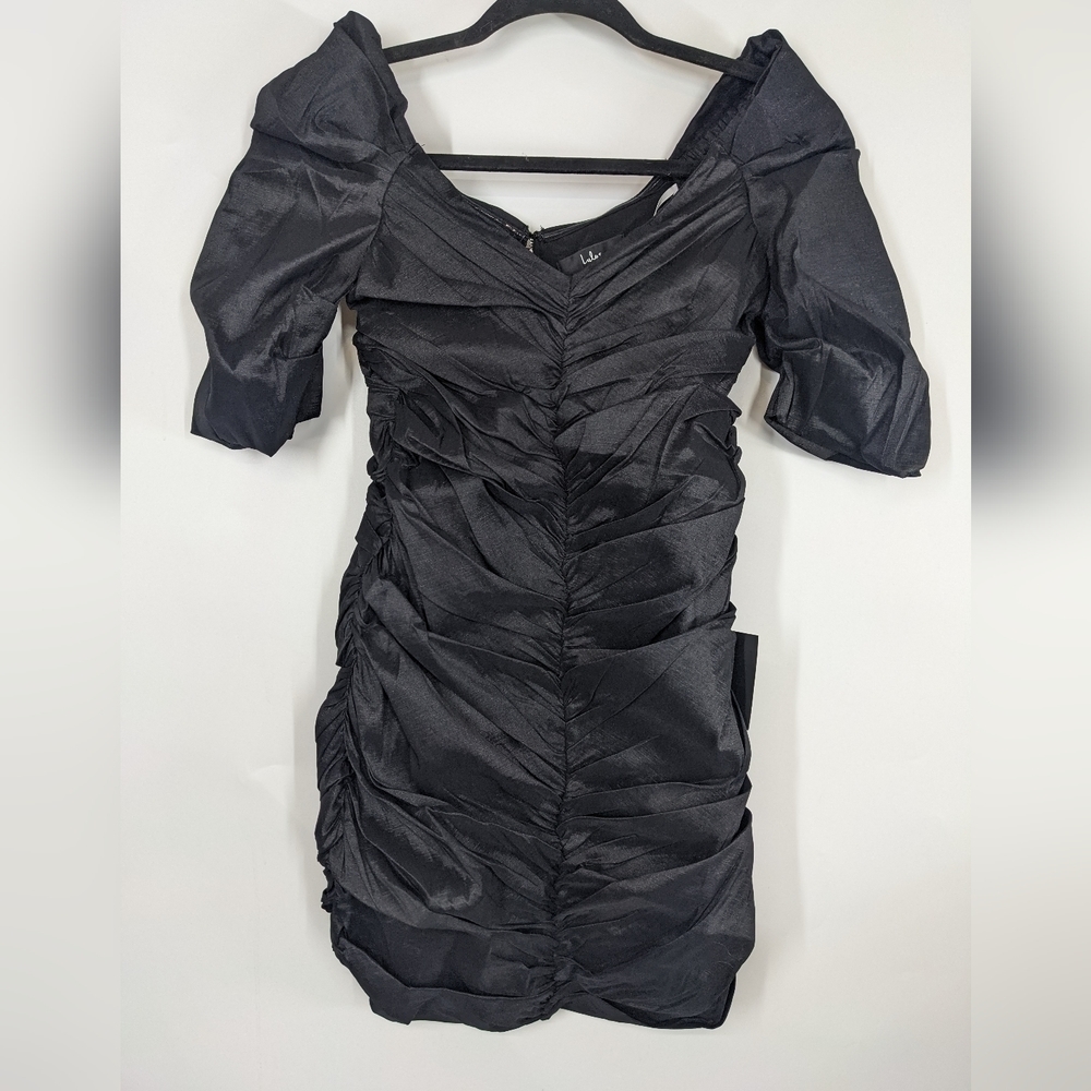 NWT LULU'S Short Sleeve Ruched Mini Dress